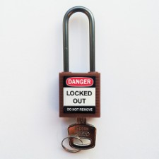 Compact safe padlock 50mm Sha KD Brown/6