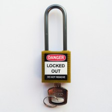 Compact safe padlock 50mm Sha KD Yel/6