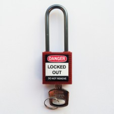 Compact safe padlock 50mm Sha KD Red/6