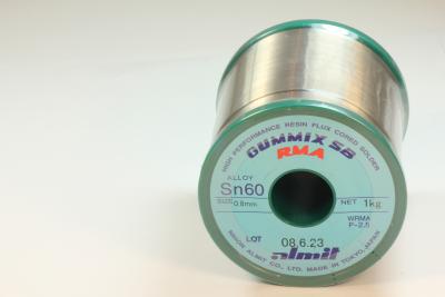 GUMMIX SB RMA P2 Sn60  Flux 2,2%  0,8mm  1,0kg Spule/ Reel