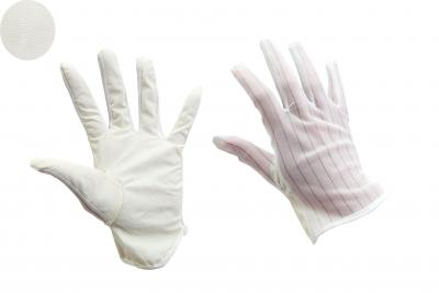 Gestreifte PU handanpassende ESD-Handschuhe Size M