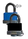 INSULATED LOCK SS STEEL SHACKLE 6 PK
